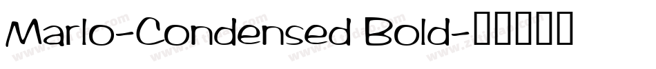 Marlo-Condensed Bold字体转换